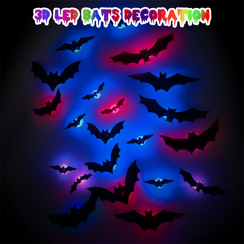 Halloween 3D Bat Wall Sticker  - Cosplay Bat Prop ulasan dan harga
