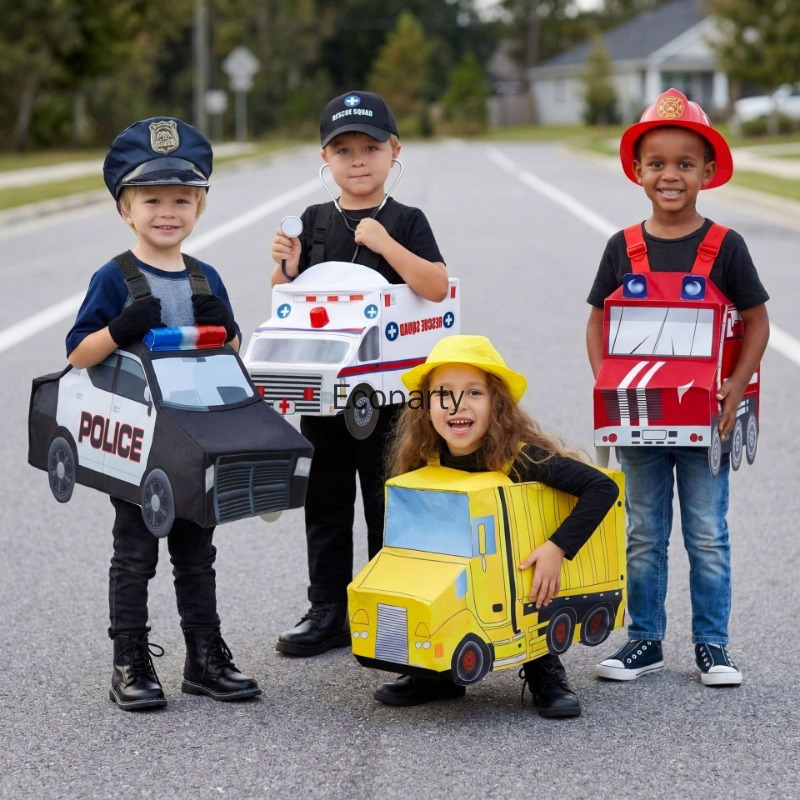 Kids Funny Fire Engine Ambulan - Cosplay Fire Prop ulasan dan harga