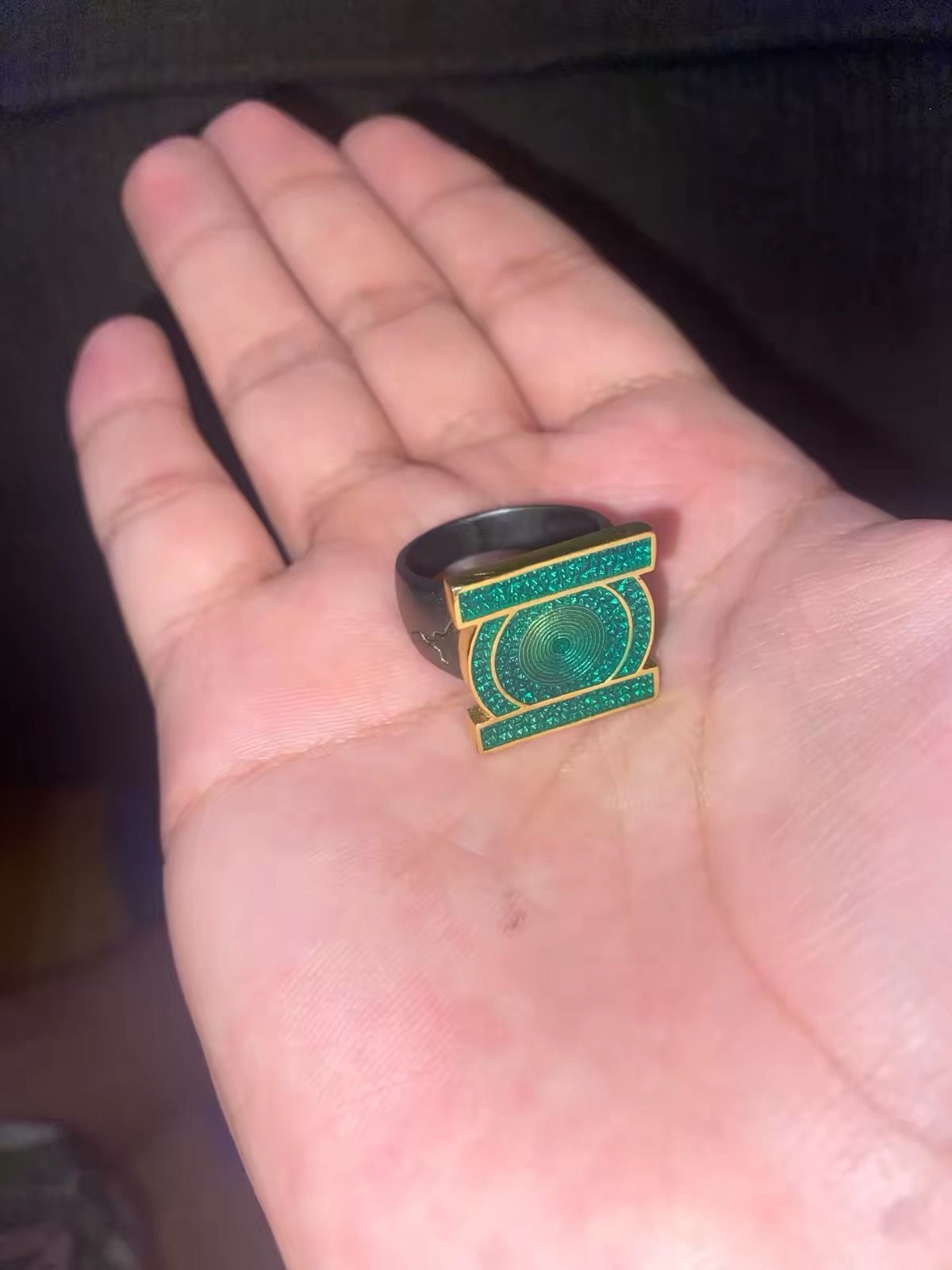 New Green Lantern Corps Ring L - Cosplay Fire Prop ulasan dan harga
