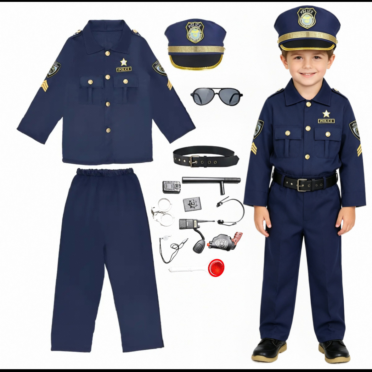 Children Officer Cosplay Outfi - Cosplay Prop Kit ulasan dan harga