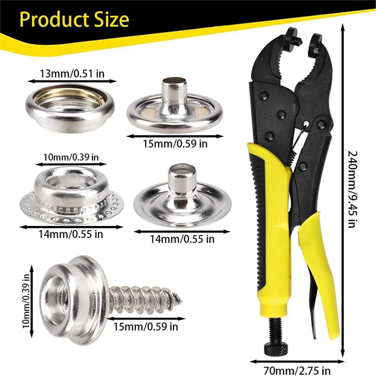[Greatitem]Heavy Duty Snap Fas - Snap Plier Setter ulasan dan harga