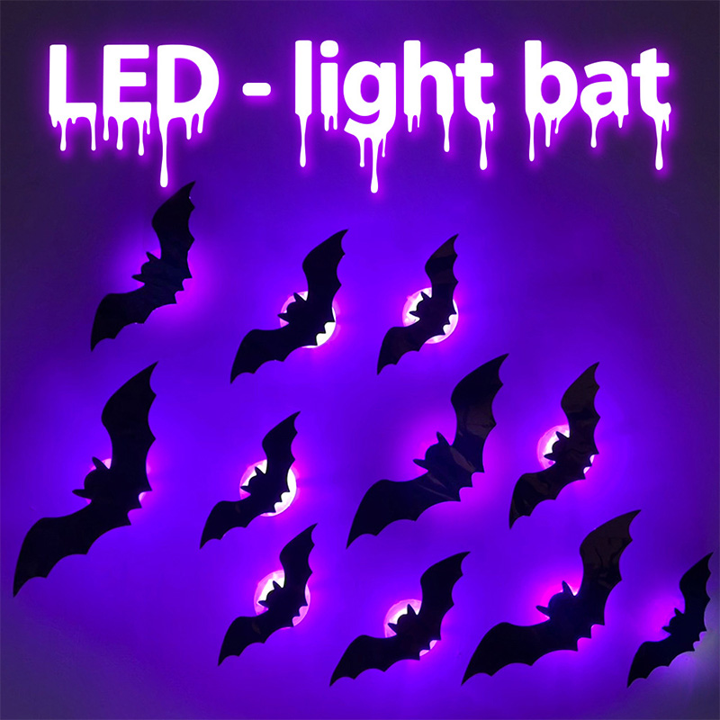 Halloween 3D Stereo LED Flash  - Cosplay Bat Prop ulasan dan harga