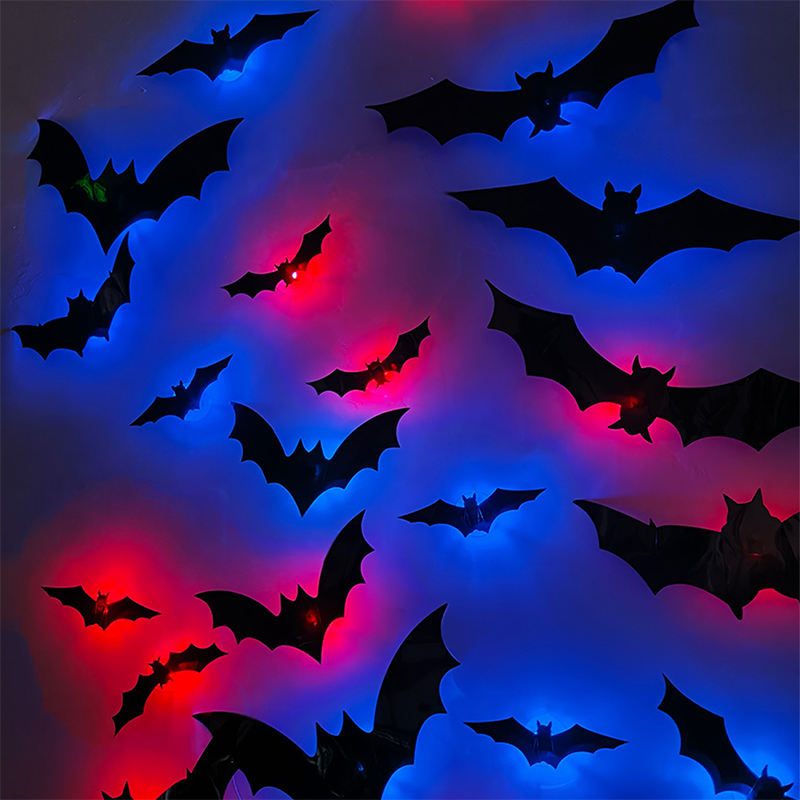 Halloween 3D Stereo LED Flash  - Cosplay Bat Prop ulasan dan harga