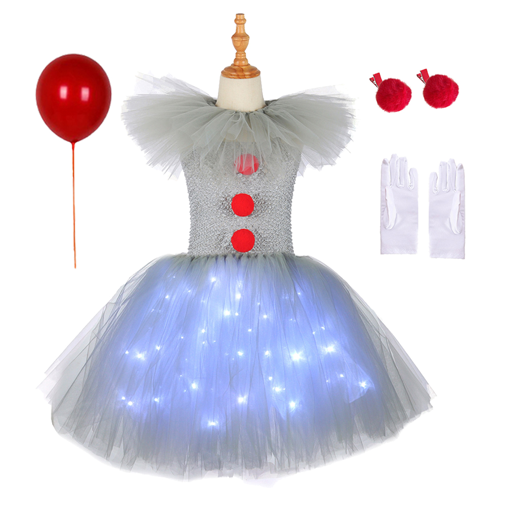 Gray Joker Girls Halloween LED - Cosplay Prop Bow ulasan dan harga