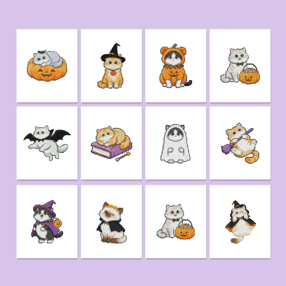New 12pc Cute Halloween Cat Th - Cosplay Bat Prop ulasan dan harga