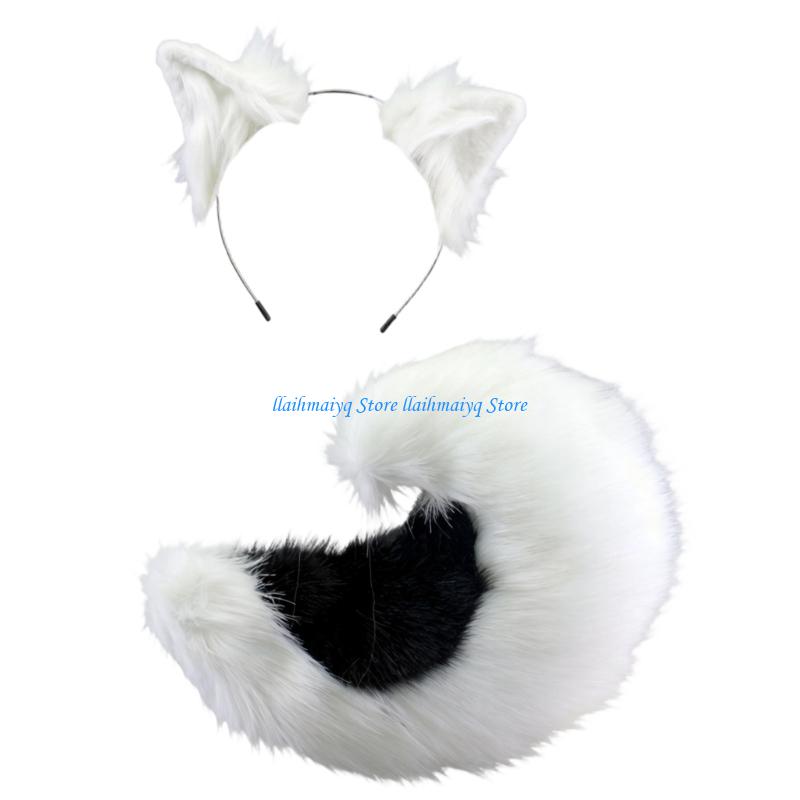 573B Natural Looking Foxes Tai - Easy Cosplay Prop ulasan dan harga