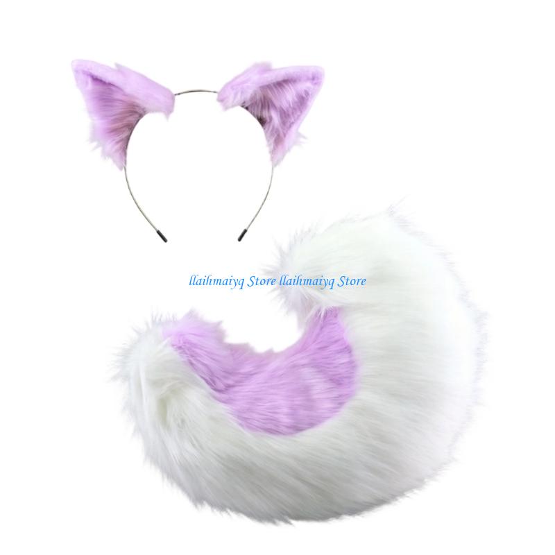 573B Natural Looking Foxes Tai - Easy Cosplay Prop ulasan dan harga