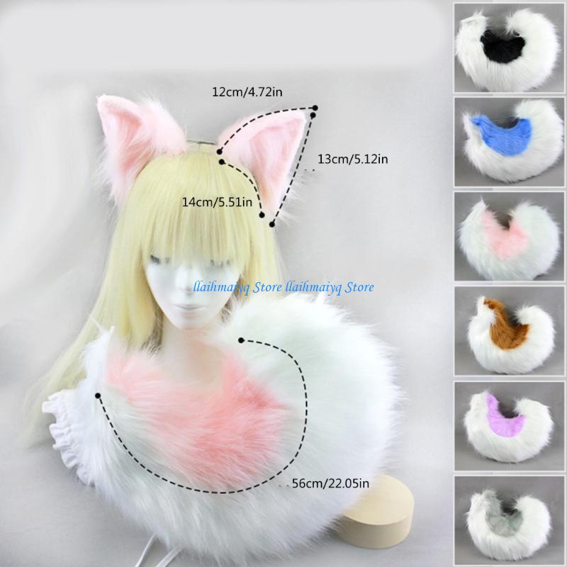 573B Natural Looking Foxes Tai - Easy Cosplay Prop ulasan dan harga