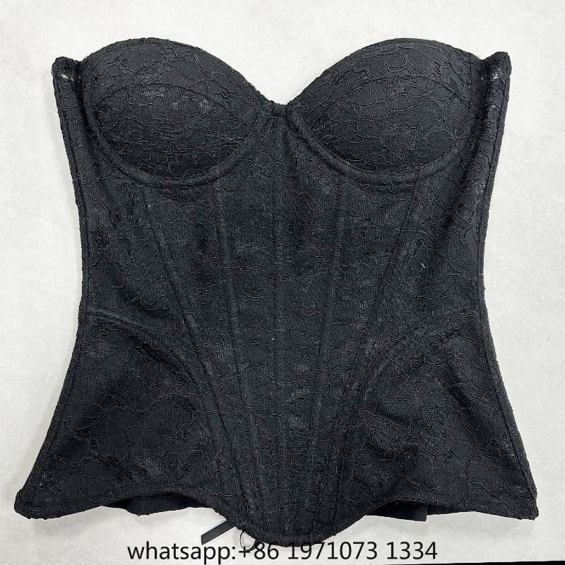 Women Lace Corset Bustier Over - Boning Corset Steel ulasan dan harga